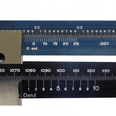 Precision Linear Measurement Rule Marked in Inches